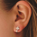 Frozen Cross Studs