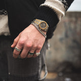 Double layer bracelet