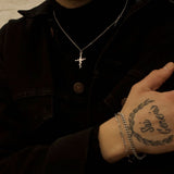 Holy Rose Necklace Silver