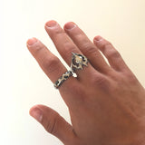 Small Hammered Ring
