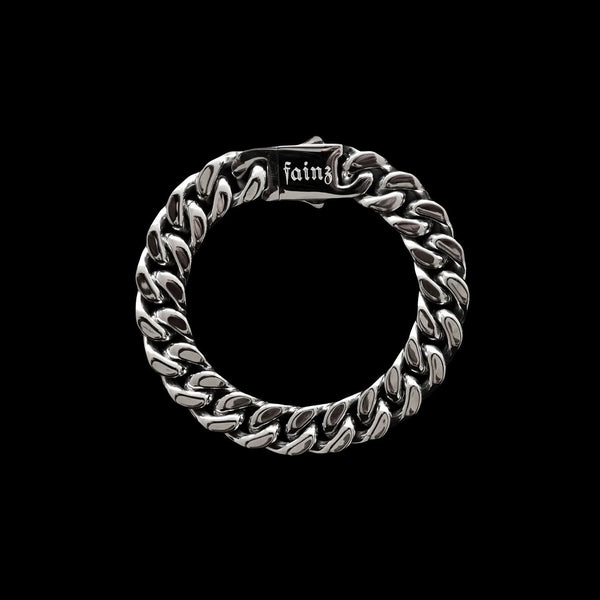 アクセサリー A&G Cross ID Heavy Bracelet FNCY CHN LNK Heavy Cuban Link Bracelet – fainz® Shop