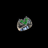 IL Heart Ring Green