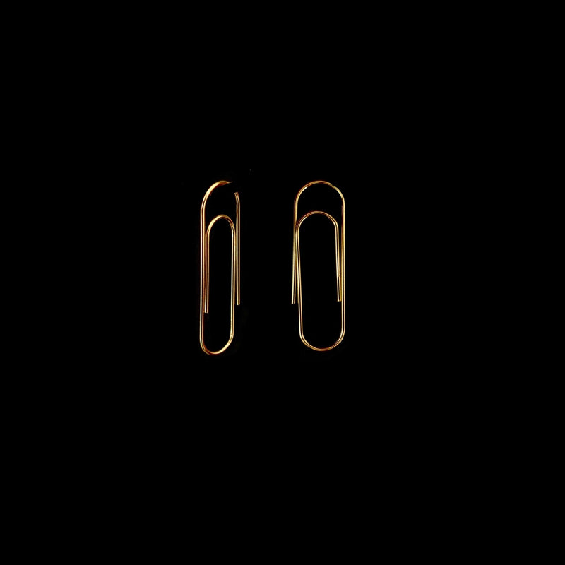 Paperclip Earring Silver