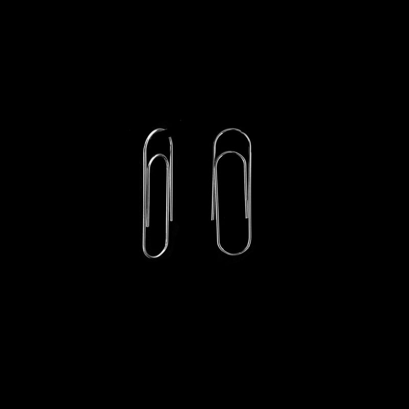 Paperclip Earring Silver