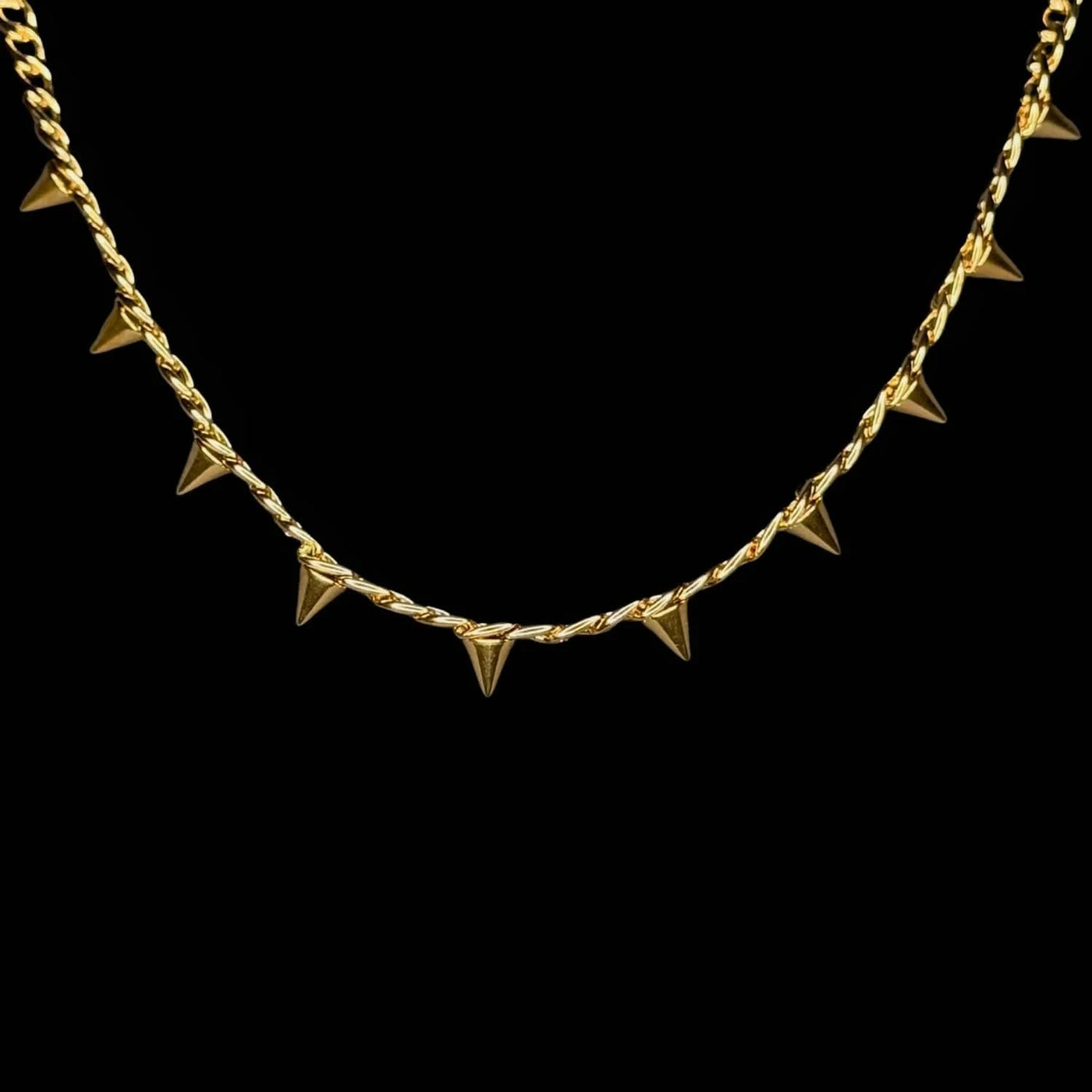 【BLACKPURPLE】25SS★ Cattus bold chain necklace Cattus bold chain necklace - blackpurple | 60% - Asian