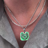 IL Signet Chain Green