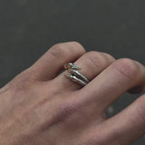 Claw ring silver