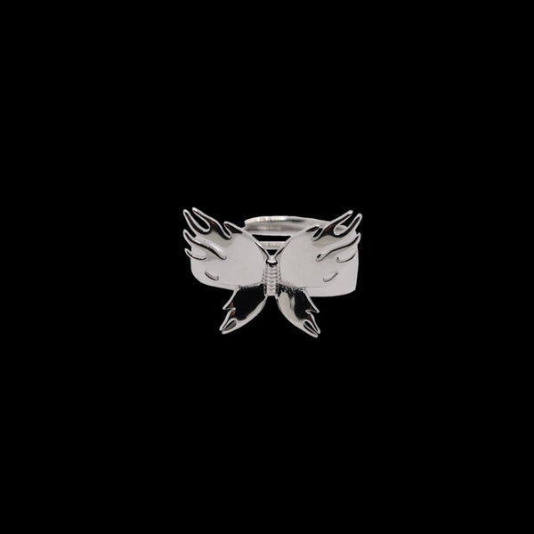 Butterfly ring silver